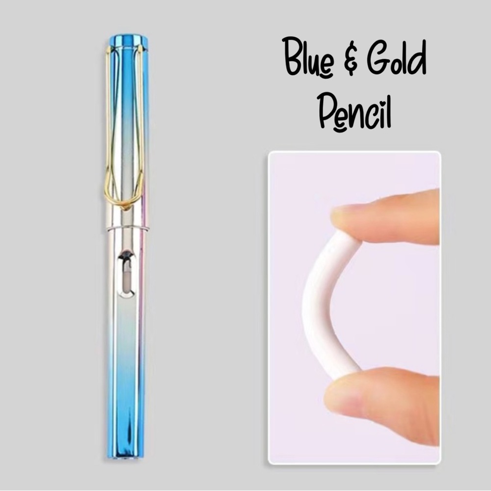 🍒🍒 Infinity Blue & Gold Pencil